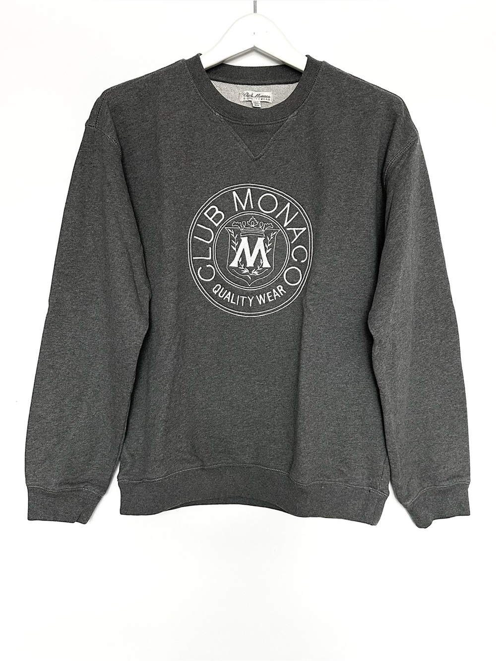 Club Monaco heritage crest Sweatshirt in Charcoal